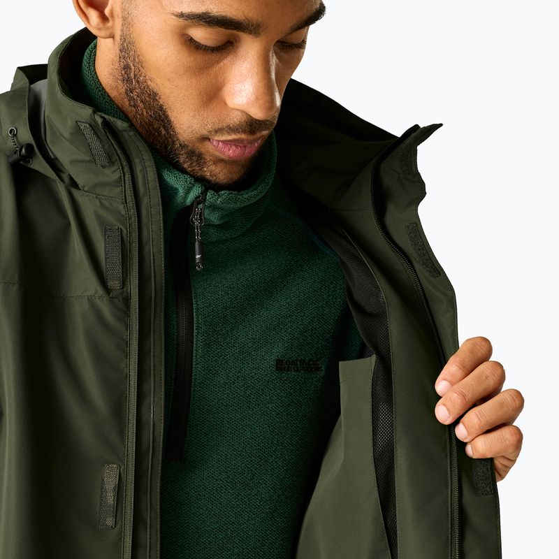 Kurtka softshell męska REGATTA Matt II dark khaki/black 6