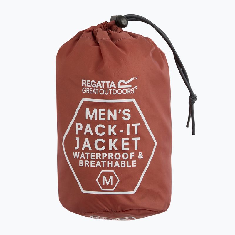Kurtka przeciwdeszczowa męska Regatta Pack-It III brick 13