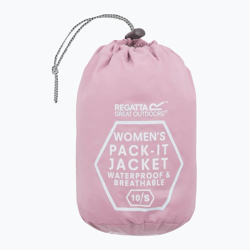 Kurtka przeciwdeszczowa damska REGATTA Pack-It III powder lilac 10