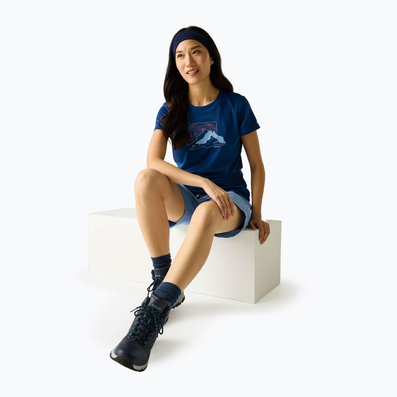 Koszulka trekkingowa damska REGATTA Fingal aviator blue 3