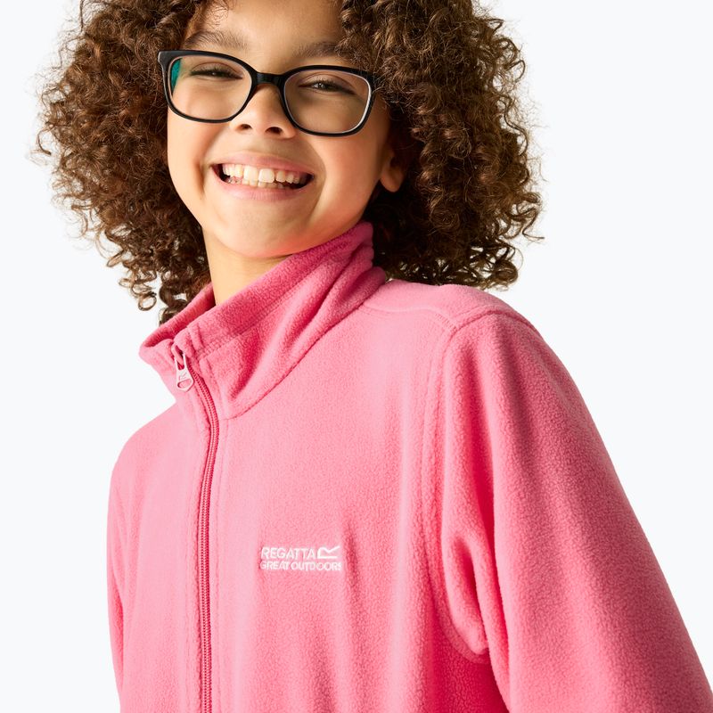 Bluza polarowa dziecięca REGATTA King II pink lemonade 5