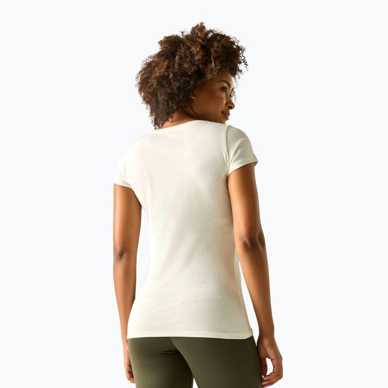Koszulka trekkingowa damska REGATTA Breezed barley white 3