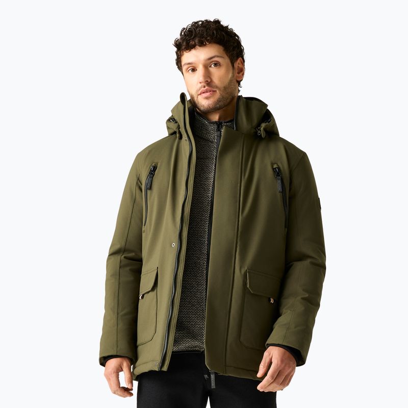 Kurtka przeciwdeszczowa męska REGATTA Marron dark khaki 4