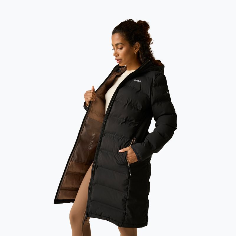 Płaszcz ocieplany damski REGATTA Altoro Thermal Long black/mocha 7
