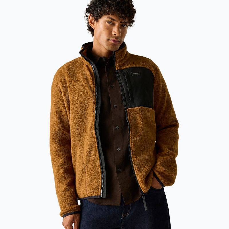 Bluza polarowa męska REGATTA Frankie Borg rich tan/black 4