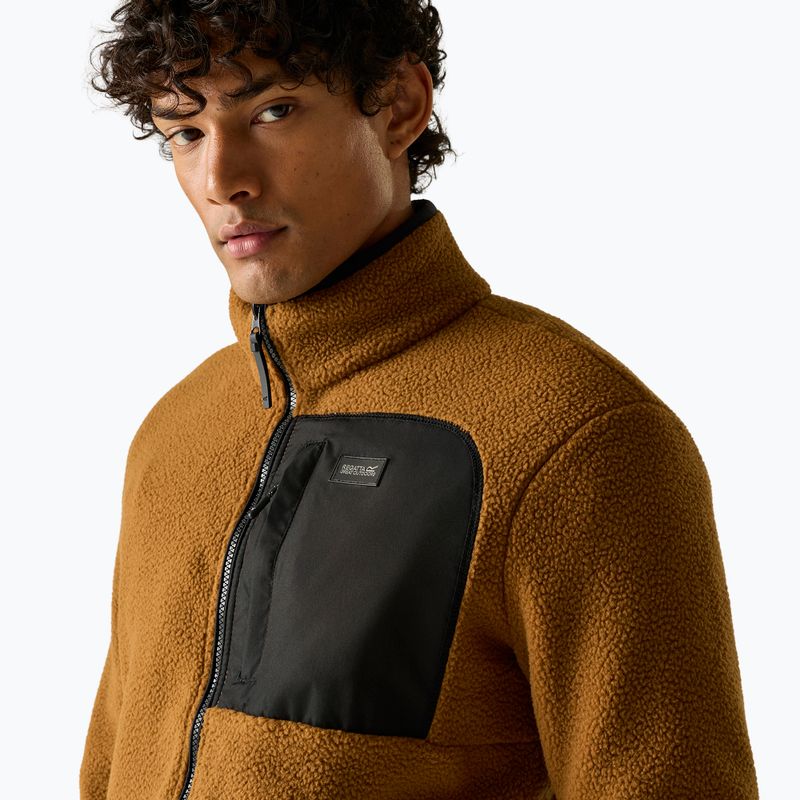 Bluza polarowa męska REGATTA Frankie Borg rich tan/black 6