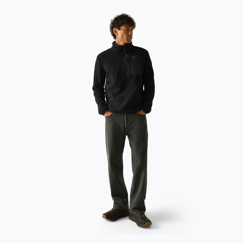 Bluza polarowa męska REGATTA Frankie Borg Half Zip black/black 2