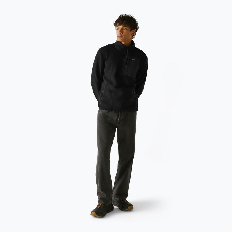 Bluza polarowa męska REGATTA Frankie Borg Half Zip black/black 3