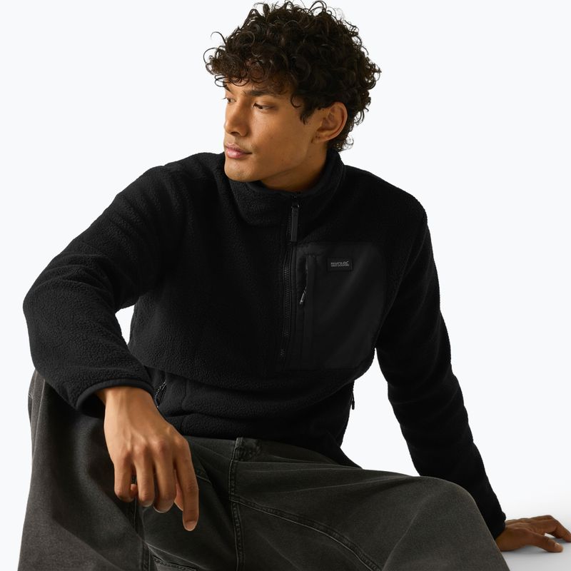 Bluza polarowa męska REGATTA Frankie Borg Half Zip black/black 5