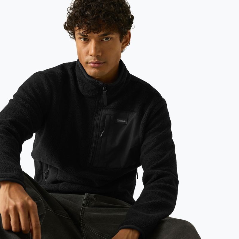 Bluza polarowa męska REGATTA Frankie Borg Half Zip black/black 6