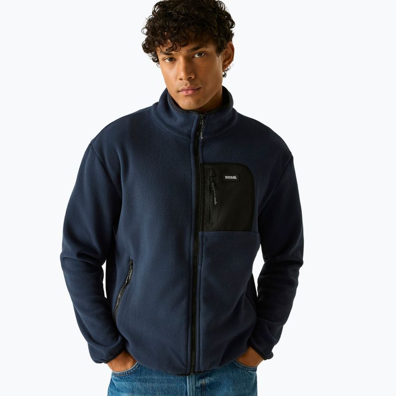 Bluza polarowa męska REGATTA Frankie Full Zip Fleece navy/black