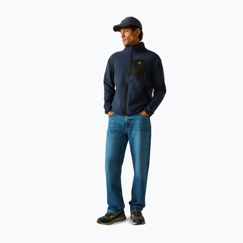 Bluza polarowa męska REGATTA Frankie Full Zip Fleece navy/black 2