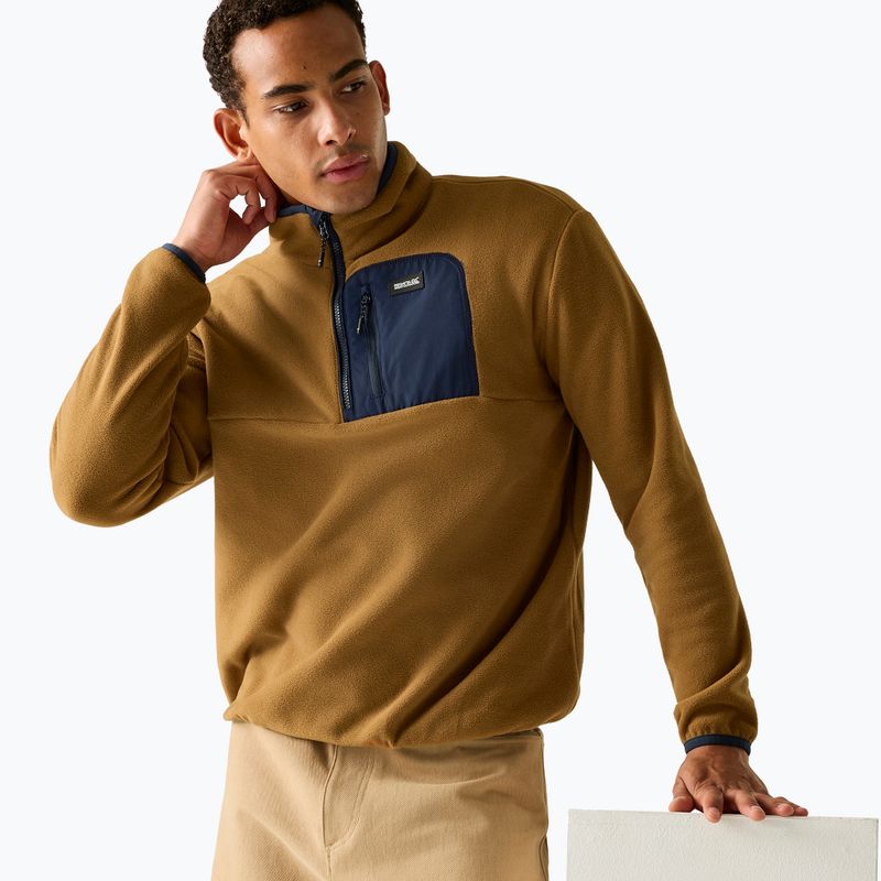 Bluza polarowa męska REGATTA Frankie Half Zip rich tan/navy 4