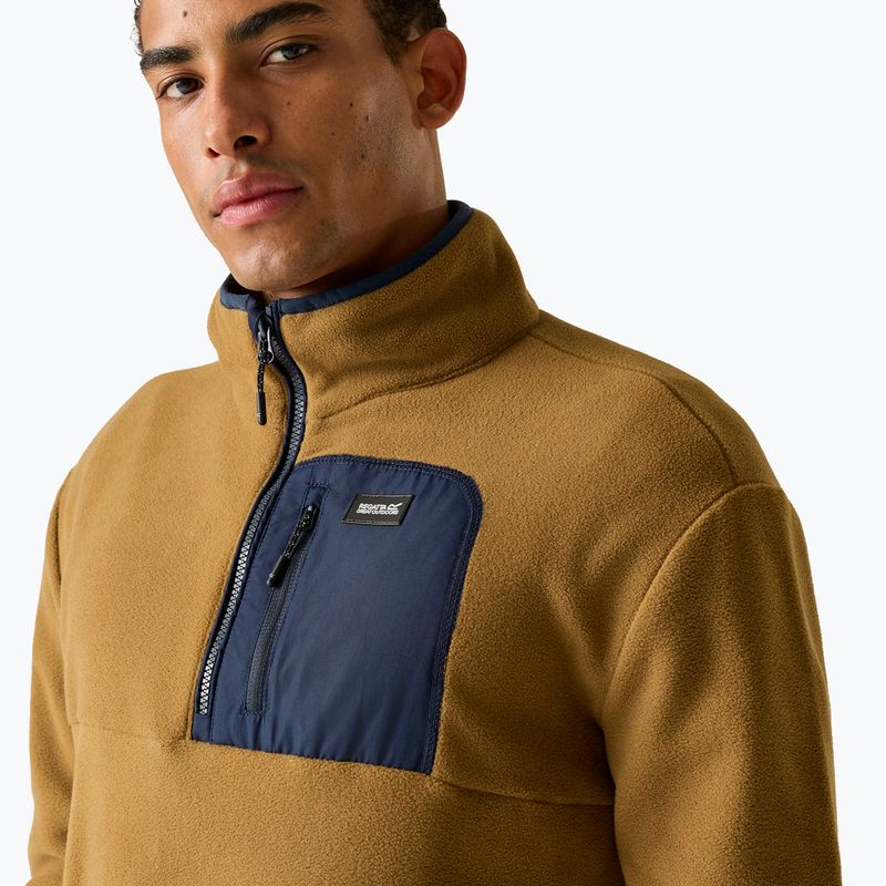 Bluza polarowa męska REGATTA Frankie Half Zip rich tan/navy 6