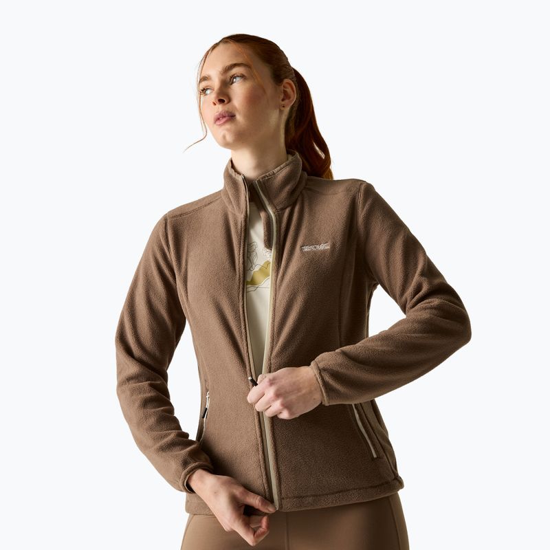Bluza polarowa damska Regatta Floreo IV mocha/light vanilla 5