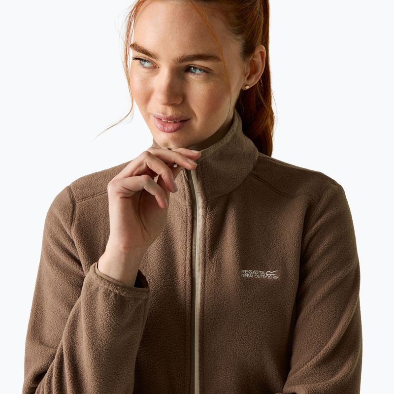 Bluza polarowa damska Regatta Floreo IV mocha/light vanilla 6