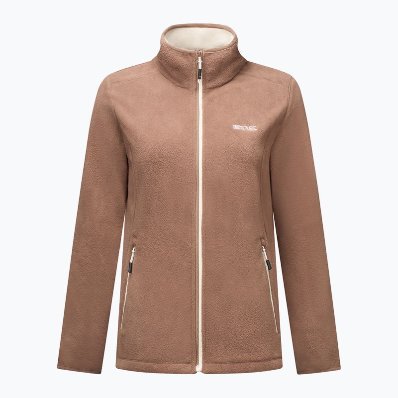 Bluza polarowa damska Regatta Floreo IV mocha/light vanilla 7