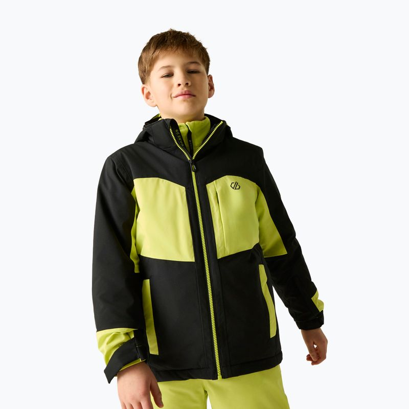 Kurtka narciarska dziecięca Dare2B Rip It Jacket black/wild lime