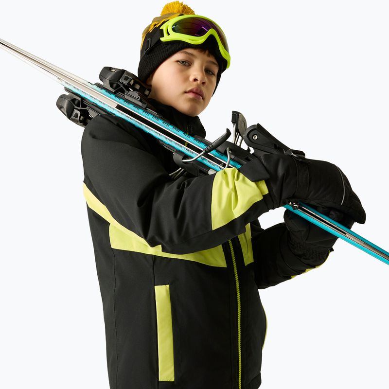 Kurtka narciarska dziecięca Dare 2b Rip It Jacket black/wild lime 7