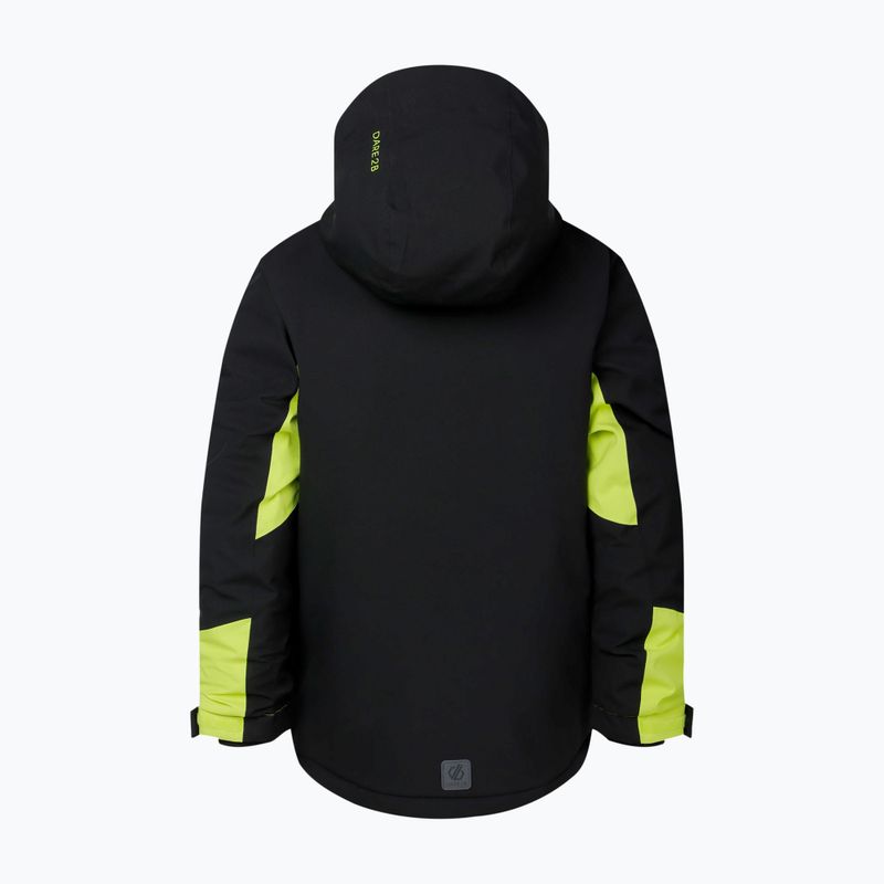 Kurtka narciarska dziecięca Dare 2b Rip It Jacket black/wild lime 11