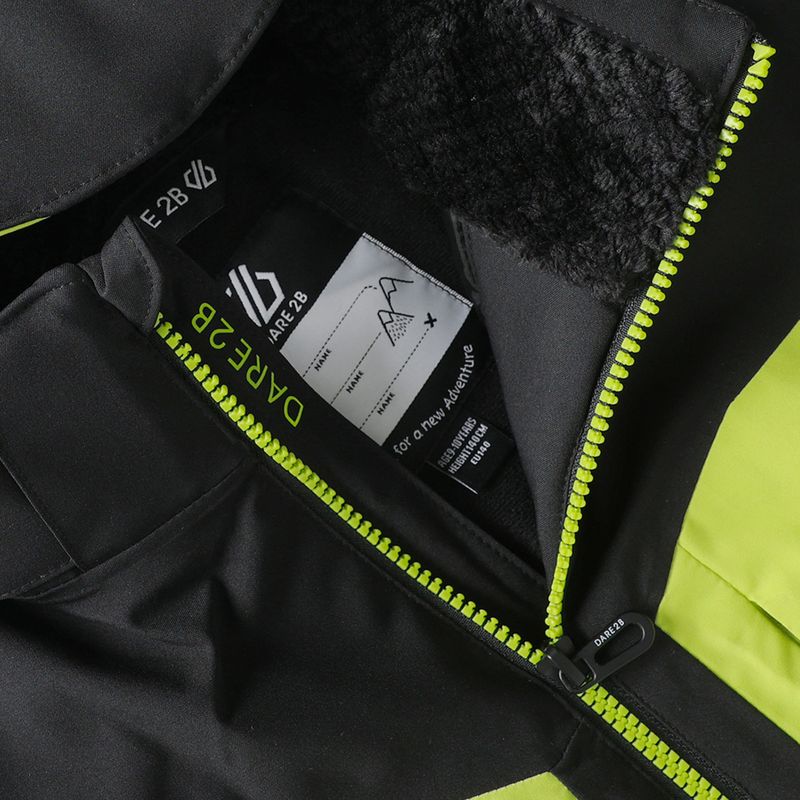 Kurtka narciarska dziecięca Dare2B Rip It Jacket black/wild lime 13