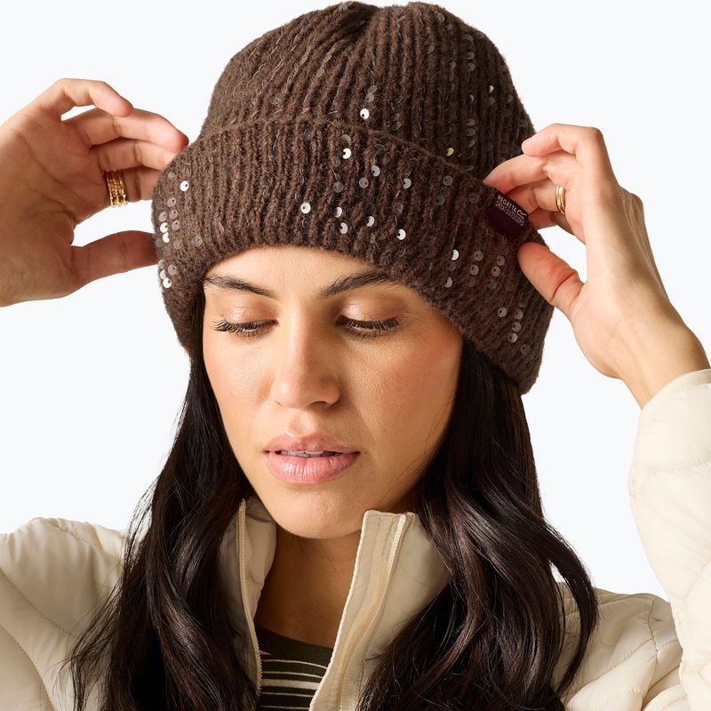 Czapka zimowa damska REGATTA Lorelai Hat mocha 3
