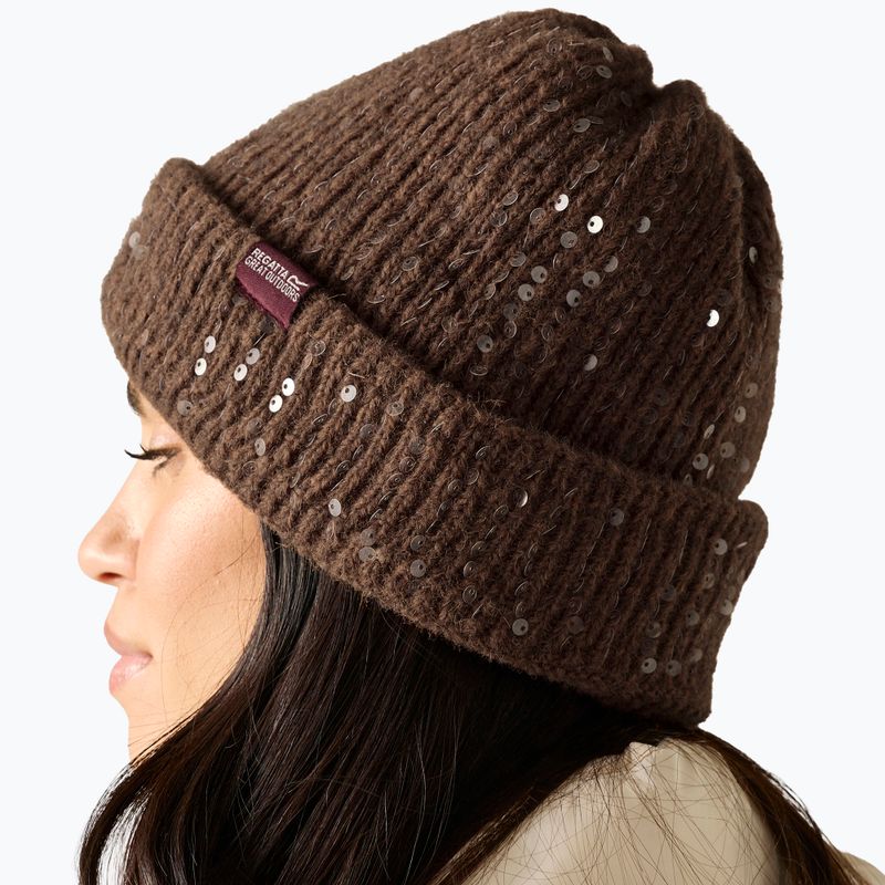 Czapka zimowa damska REGATTA Lorelai Hat mocha 4