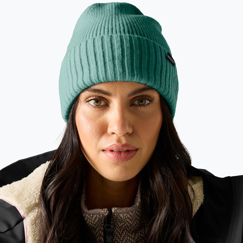 Czapka zimowa damska REGATTA Ribbed Basic dark forest green 3