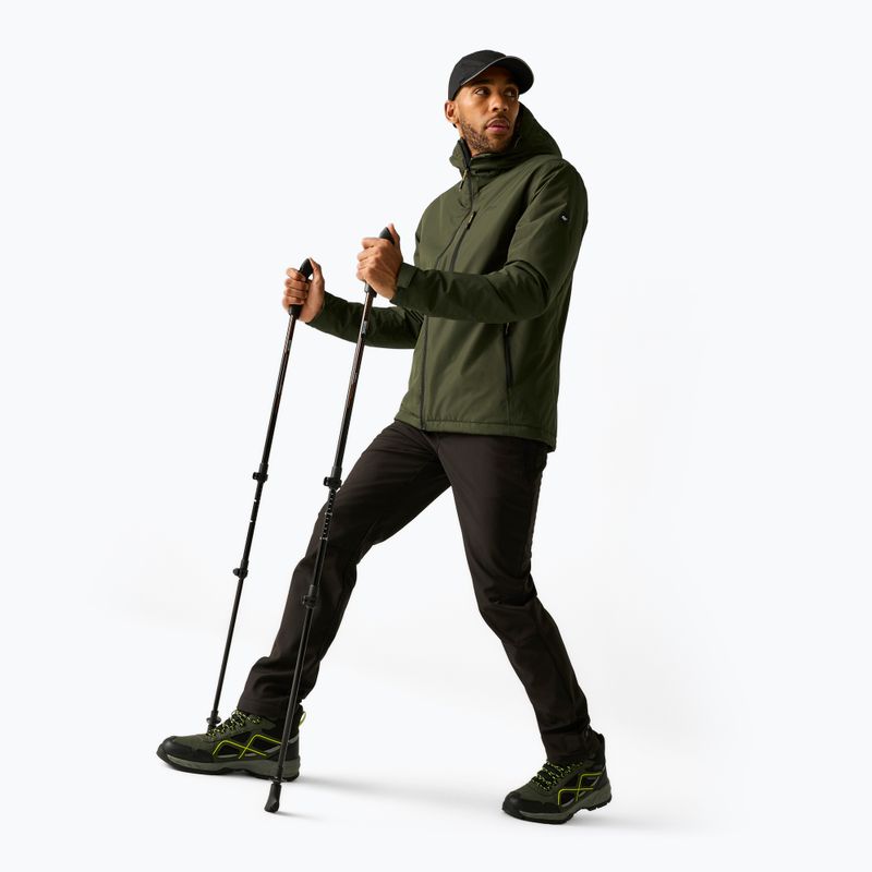 Kurtka przeciwdeszczowa męska REGATTA Allston dark khaki/wood brown 2