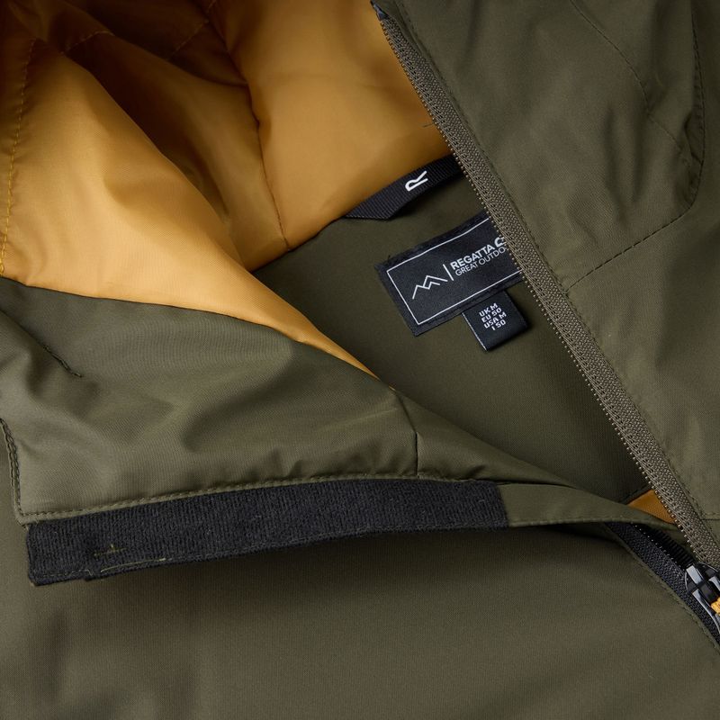 Kurtka przeciwdeszczowa męska REGATTA Allston dark khaki/wood brown 13