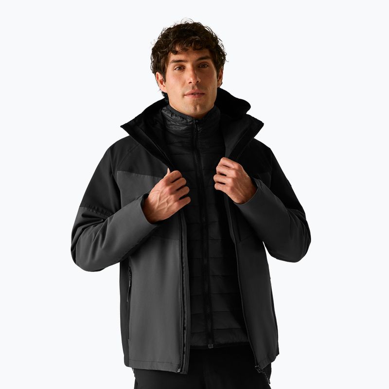 Kurtka 3w1 męska Regatta Wentwood 3in1 ash/black 5