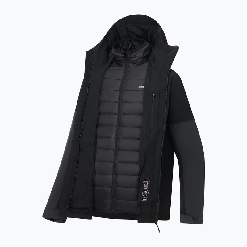 Kurtka 3w1 męska Regatta Wentwood 3in1 ash/black 14