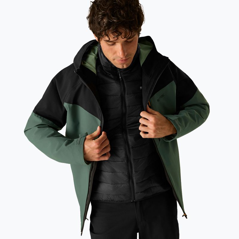 Kurtka 3w1 męska REGATTA Wentwood 3in1 dark forest green/black 5