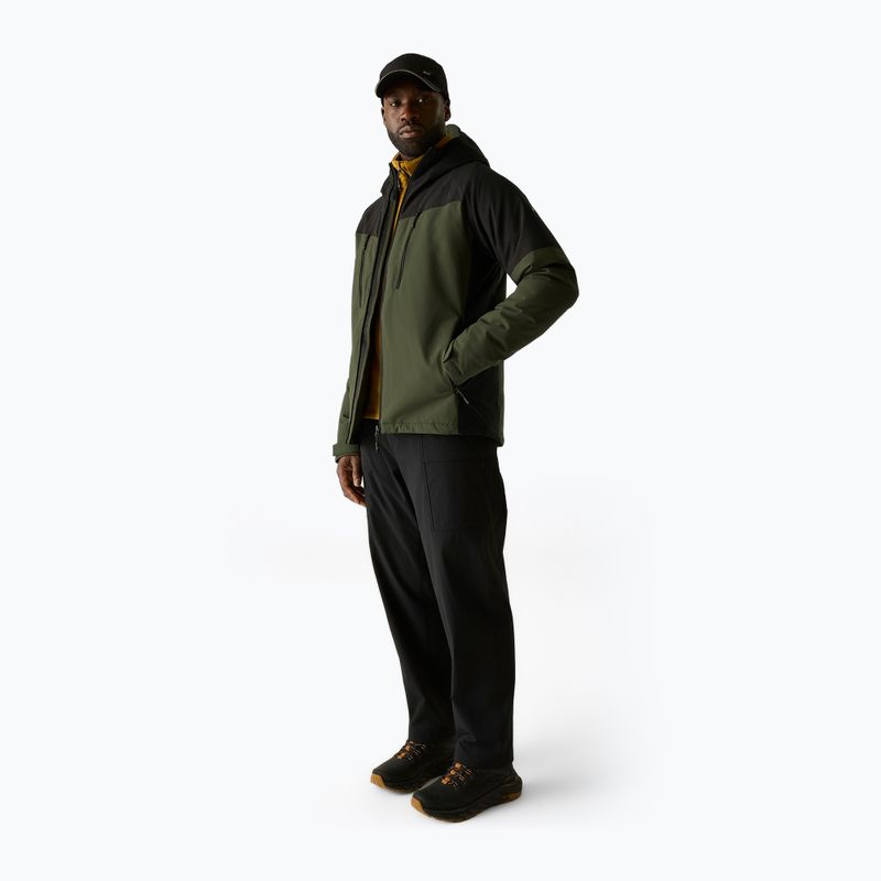 Kurtka przeciwdeszczowa męska REGATTA Highton Stretch Padded dark khaki/black 2