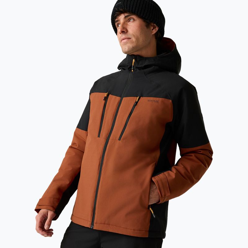 Kurtka przeciwdeszczowa męska Regatta Highton Stretch Padded Jacket burnt henna/black 4