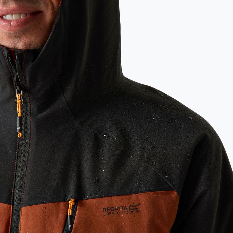 Kurtka przeciwdeszczowa męska Regatta Highton Stretch Padded Jacket burnt henna/black 8