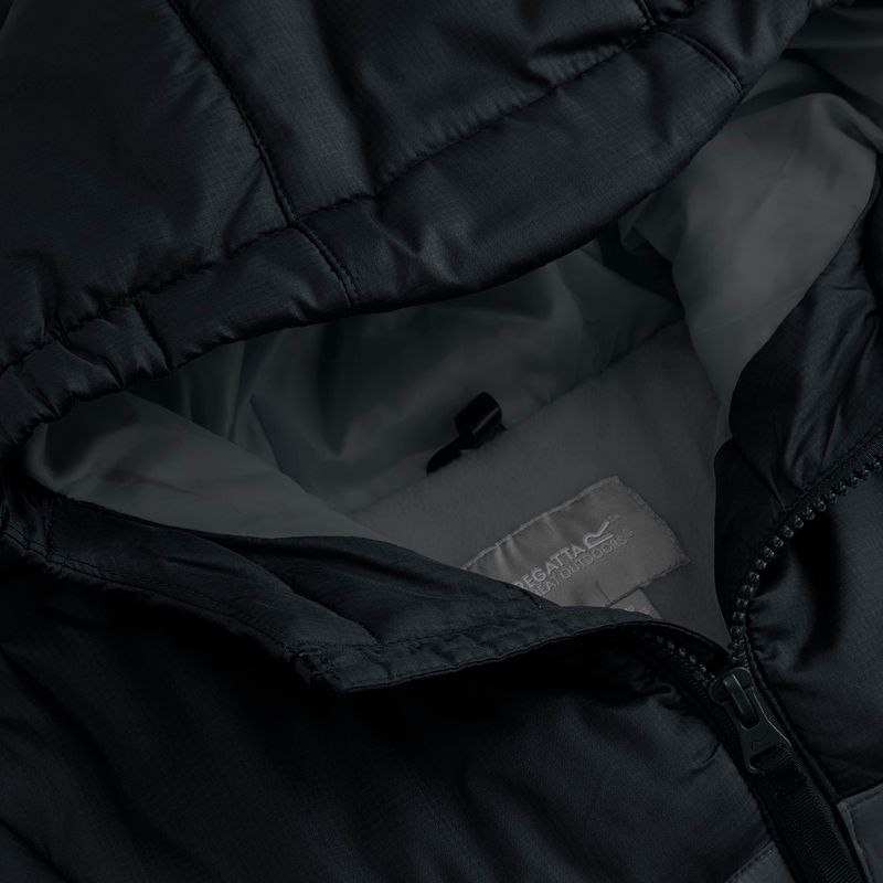 Kurtka ocieplana dziecięca REGATTA Lofthouse black/seal grey 11