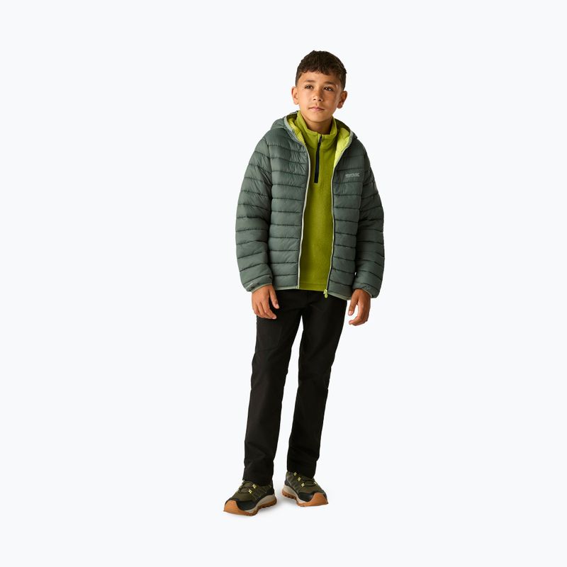 Kurtka ocieplana dziecięca REGATTA Lofthouse dark forest green/wild lime 2