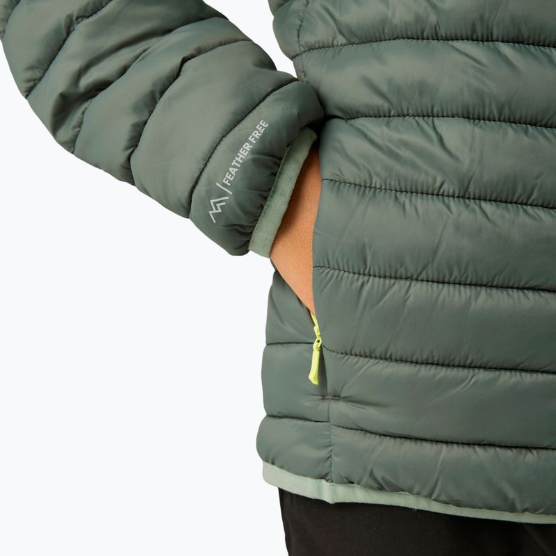 Kurtka ocieplana dziecięca REGATTA Lofthouse dark forest green/wild lime 12