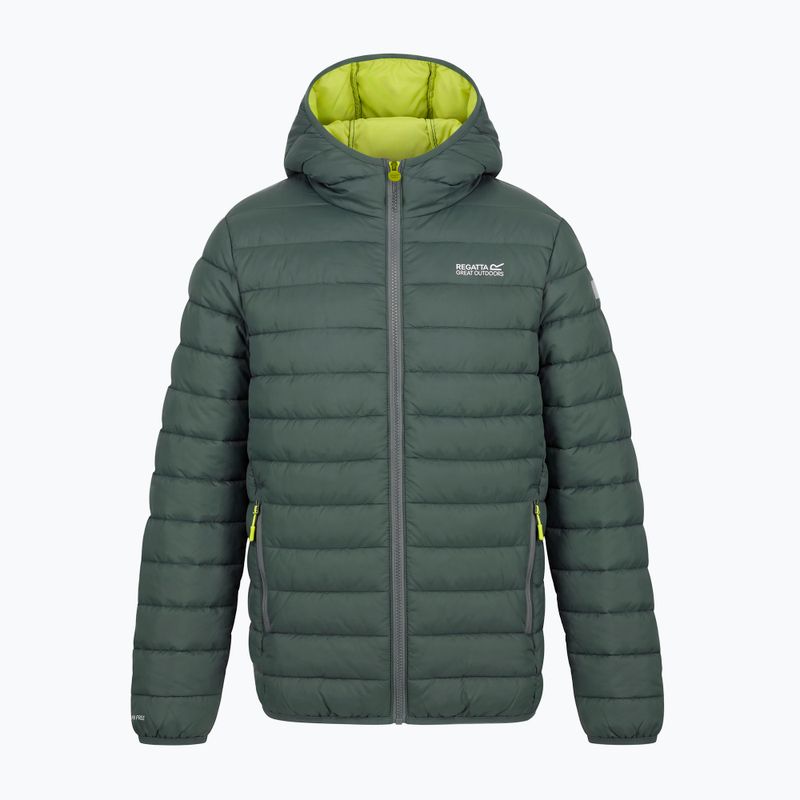 Kurtka ocieplana dziecięca REGATTA Lofthouse dark forest green/wild lime 13