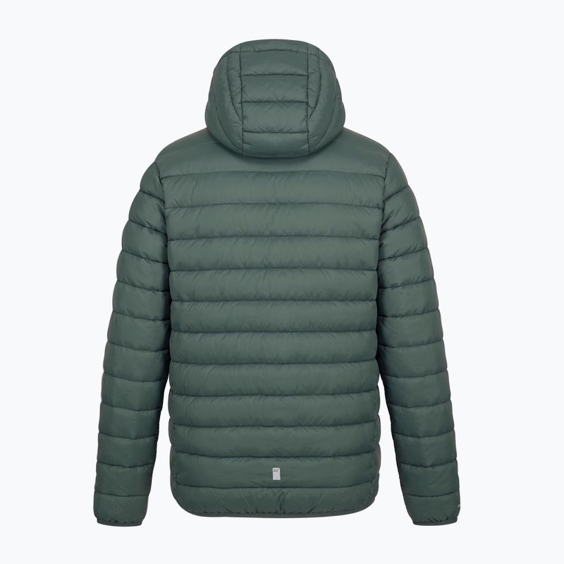 Kurtka ocieplana dziecięca REGATTA Lofthouse dark forest green/wild lime 14