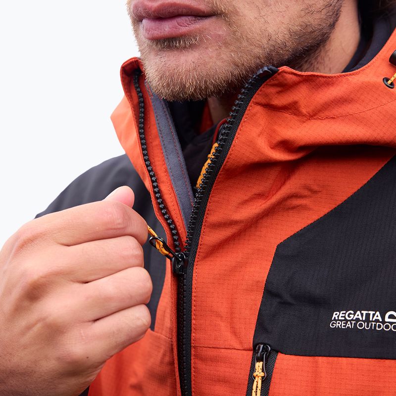 Kurtka 3w1 męska REGATTA Sacramento 3in1 rooibos tea/black/burnt henna 20