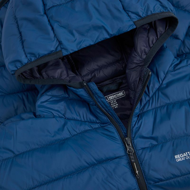 Kurtka puchowa męska REGATTA Hooded Marizion aviator blue 4