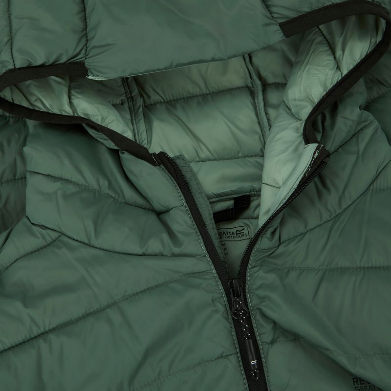 Kurtka puchowa męska REGATTA Hooded Marizion dark forest green 4