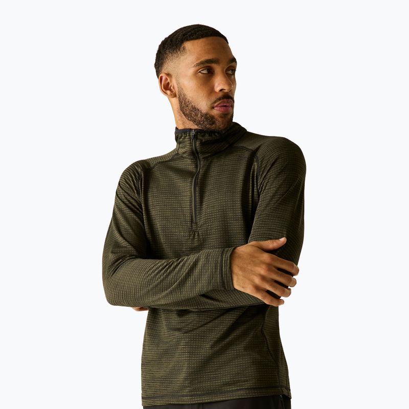 Bluza polarowa męska REGATTA Yonder II dark khaki 5