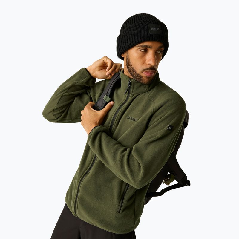 Bluza polarowa męska REGATTA Hadfield dark khaki 3