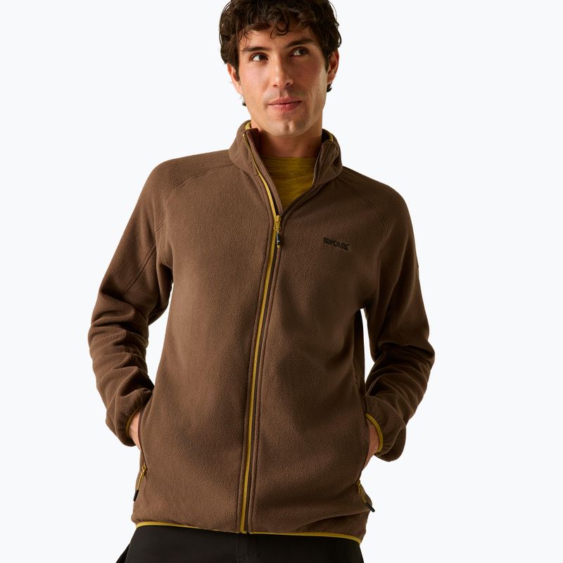 Bluza polarowa męska Regatta Hadfield ground coffee