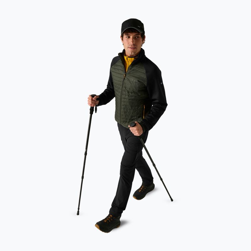 Kurtka hybrydowa męska REGATTA Clumber Hybrid dark khaki/black/sunset 2