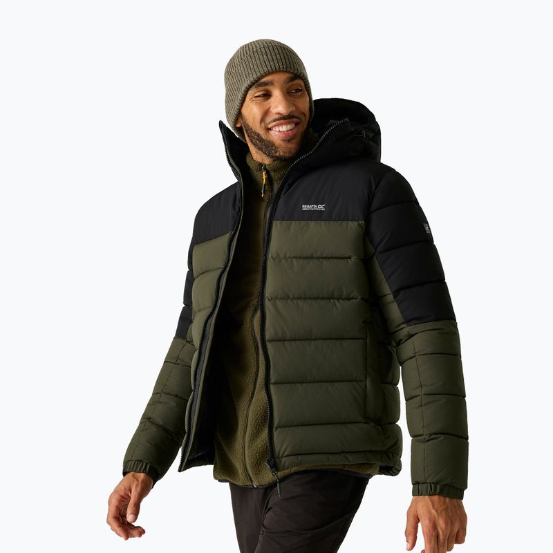 Kurtka ocieplana męska REGATTA Aldthron dark khaki/black 4