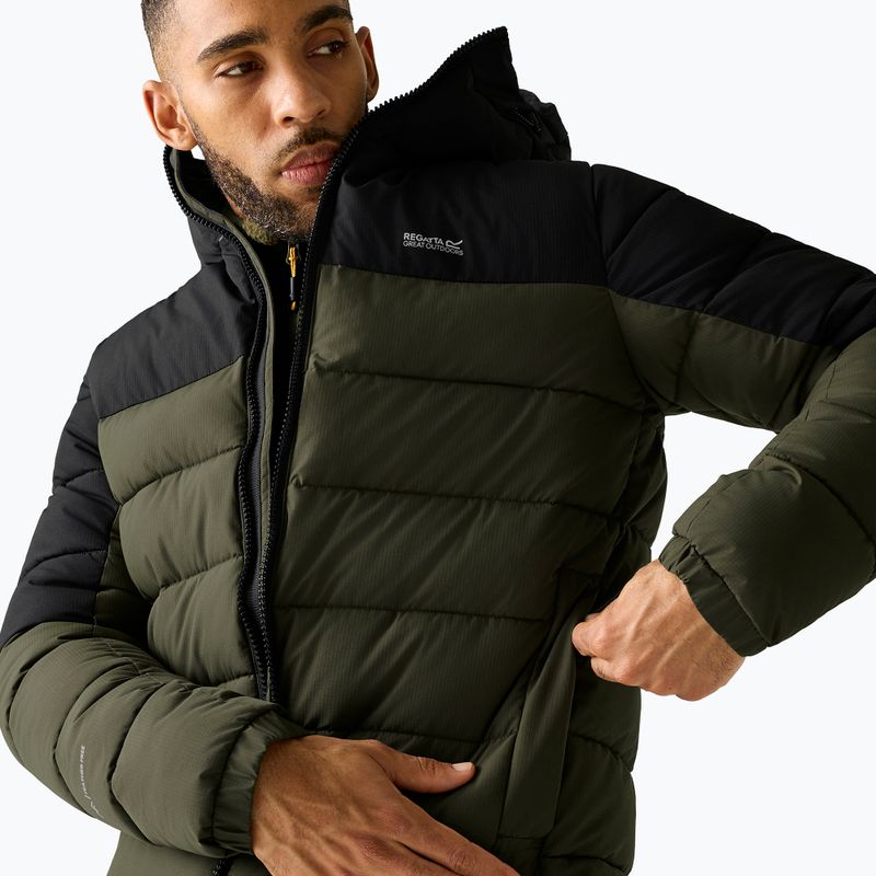 Kurtka ocieplana męska REGATTA Aldthron dark khaki/black 5